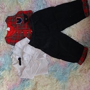 Vintage Plaid Vest Suit Set